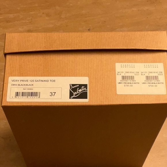 Christian Louboutin Paris US Size 7 VERY PRIVE 120 SATIN/KID TOE - Picture 12 of 15
